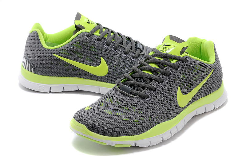 Nike Free TR Fit 3 respirer nike chaussures libres 5.0 trainning gris jaune (1)